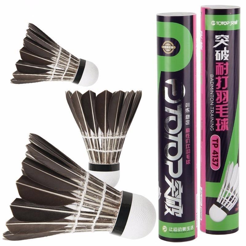 Premium 12pcs Barrel Badminton Shuttlecocks