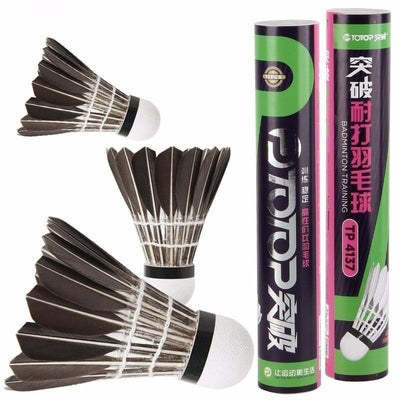 Premium 12pcs Barrel Badminton Shuttlecocks