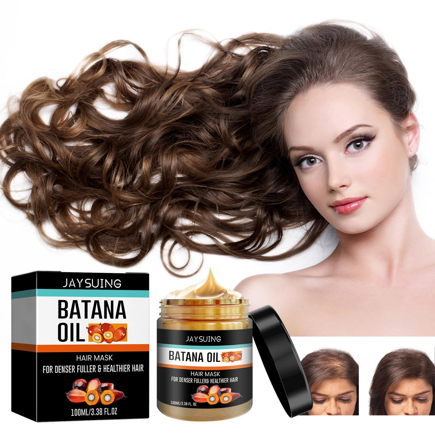 Batana Dense Hair Mask Solid Hair Dense Hair Deep Moisturizing Repair Dye Perm Hair Care Mask - Korvel