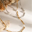 Collar de Cadena de Perlas de Acero Inoxidable Elegante