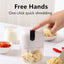 250ml Home Kitchen Appliances Vegetable Meat Electric Mini USB Rechargeable Multifunctional Chopper Garlic Masher Wireless Garlic Beater - Korvel