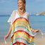 Cutout Striped Cover-Up with Tassel - Korvel