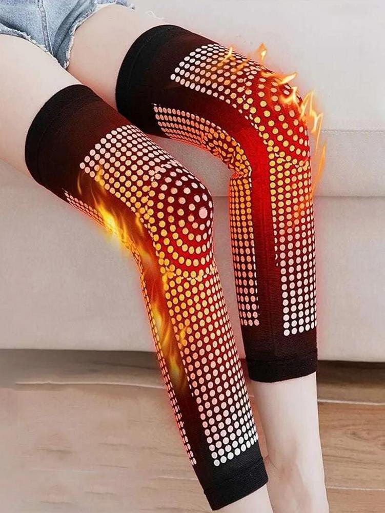 1 Pair Dot Matrix Self Heating Knee Pads Brace Sports Kneepad Tourmaline Knee Support - Korvel
