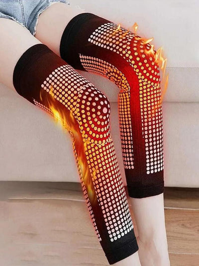 1 Pair Dot Matrix Self Heating Knee Pads Brace Sports Kneepad Tourmaline Knee Support - Korvel