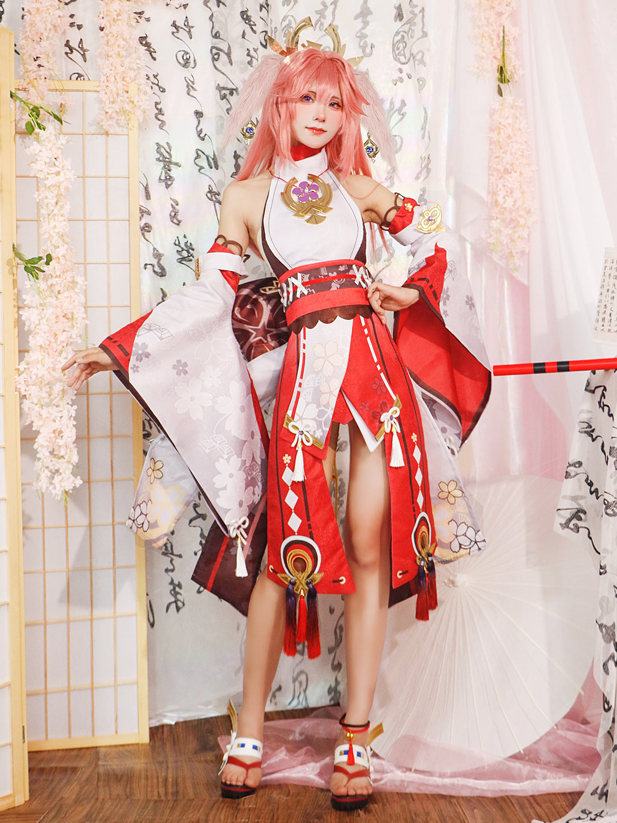 Genshin Impact Eight Gods Cosplay Costume Shoes
