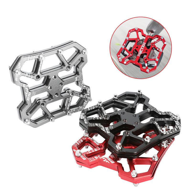 New Road Bike Lock Pedal Turn Flat Pedal Mountain Bike Quick Release Lock Piece Bicycle Splint Pedal Cycling Accessories - Korvel