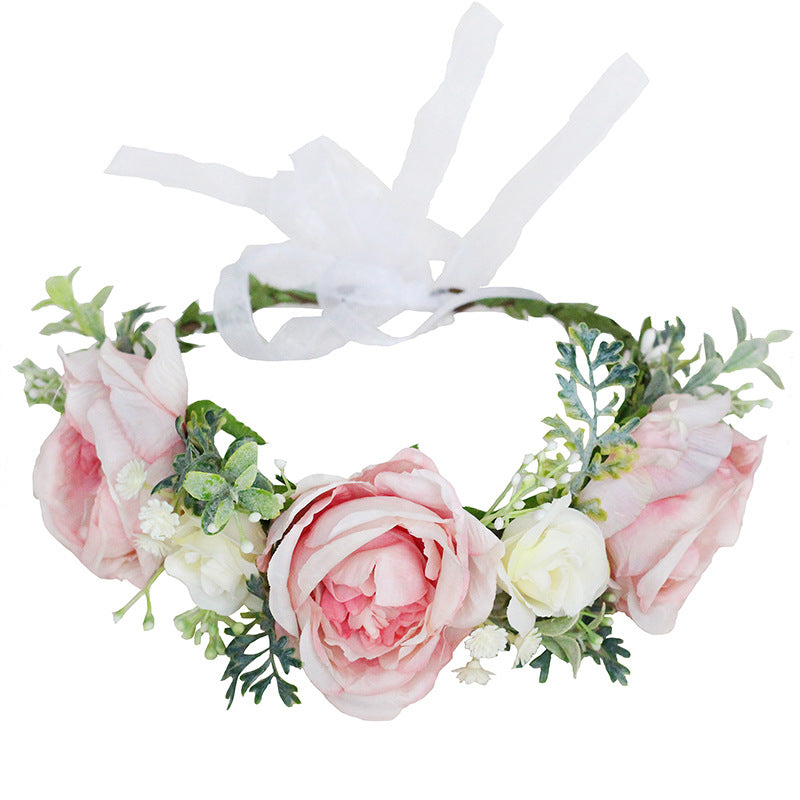 Elegant Peony Flower Crown Headband for Special Occasions