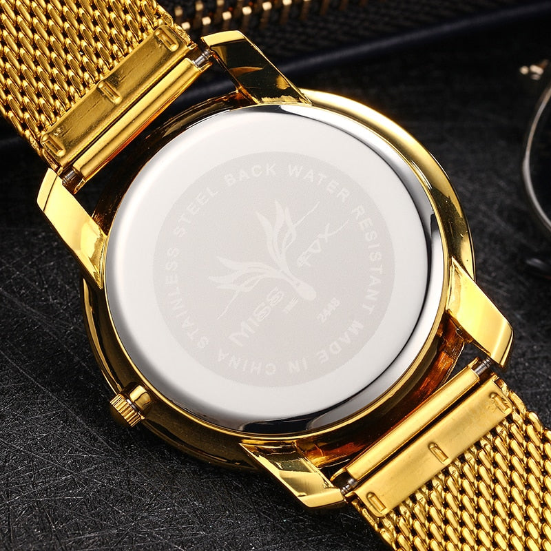 Clearance MISSFOX  2446 Unique Design Minimalist Watch Men Novel Stylish Male Watches Fashion Sports Quartz Wrist Watch For Men Women - Korvel