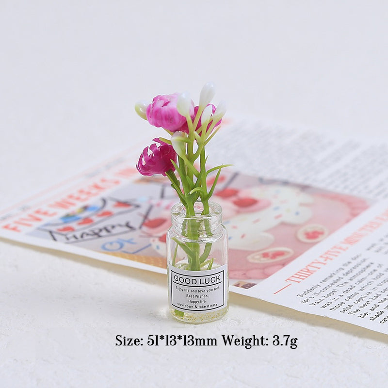 Multicolor three-dimensional luminous vase, creative handmade DIY cream glue accessories, resin small parts - Korvel