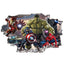 Marvel League of Legends Captain America Iron Man Batman Hulk Boy Bedroom Living Room Decoration Self Adhesive Wall - Korvel