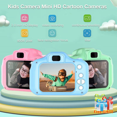 Children Mini Camera Kids Educational Toys for Children Baby Gifts Birthday Gift Digital Camera 1080P Projection Video Camera - Korvel