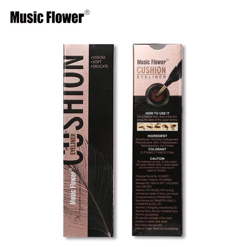 Eyeliner coussin Music Flower - Résistant à l'eau et longue tenue