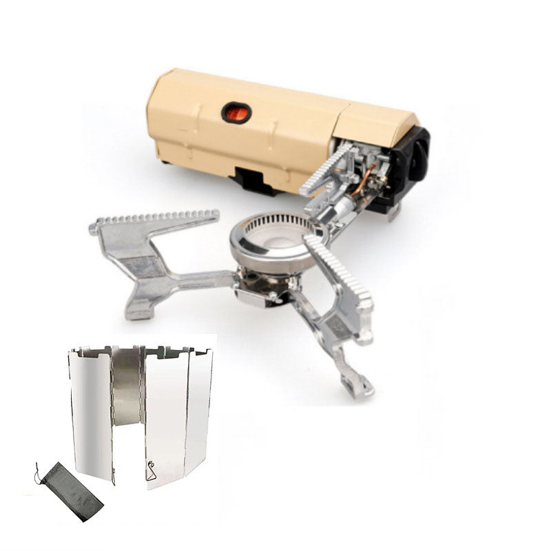 Folding Card Stove Outdoor Camping Picnic Gas Stove Portable Hotpot Stove Tea Cooker - Korvel