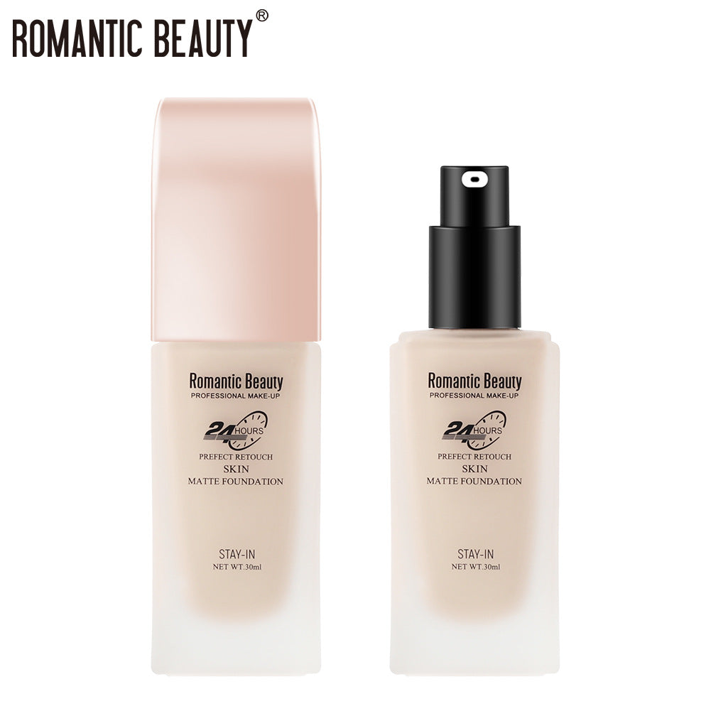 Romantic Beauty 30ml Long-Lasting Oil Control Non-Removal Foundation Concealer And Moisturizer Makeup Foundation - Korvel