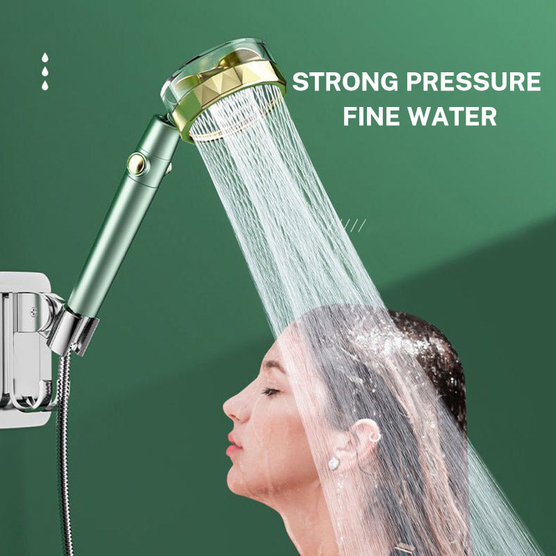 Xiao Man Waist Supercharged Sprinkler Head Dual Turbo Pressurized Propeller Fan Shower Head Shower Head - Korvel