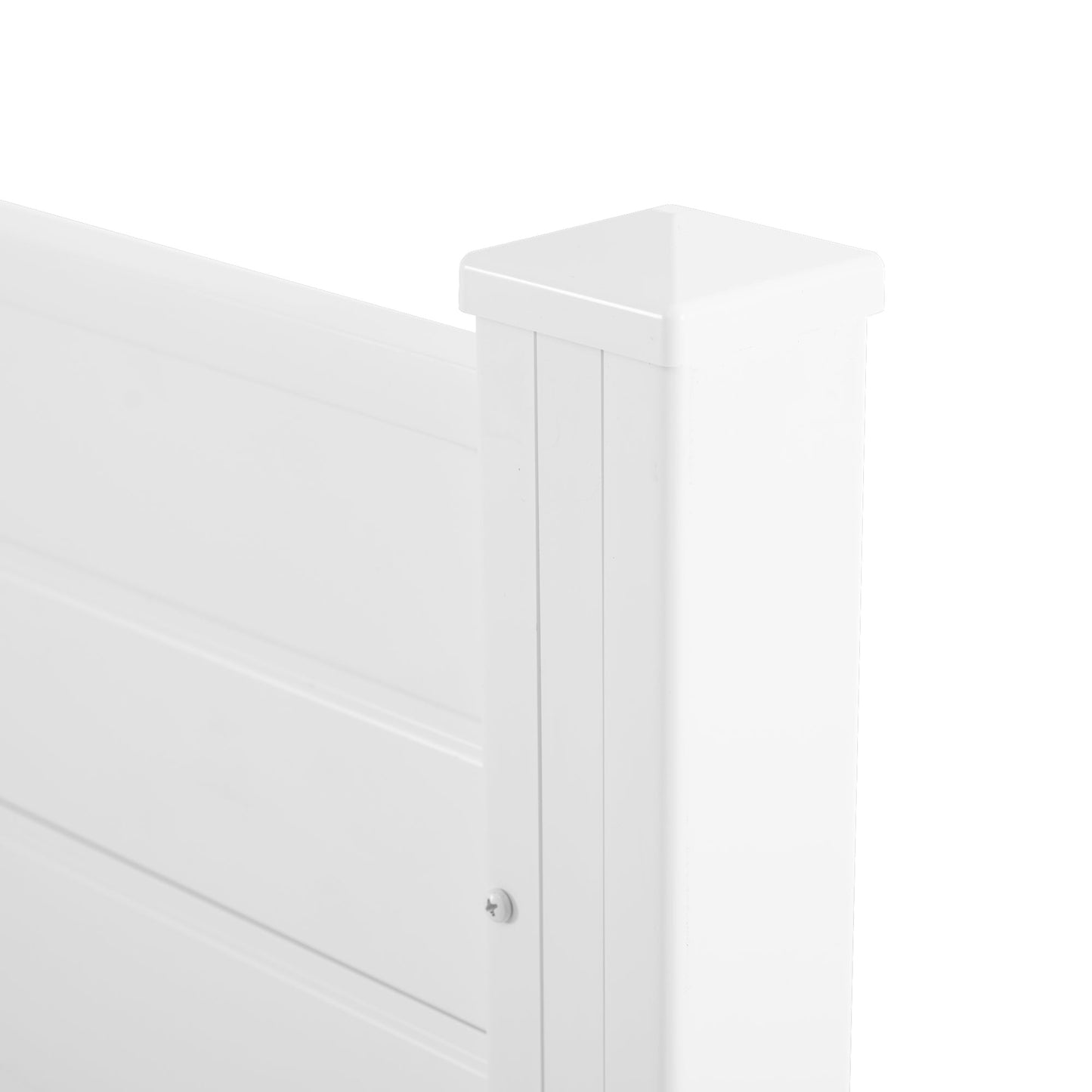 Premium Vinyl Privacy Fence Panels Kit - White