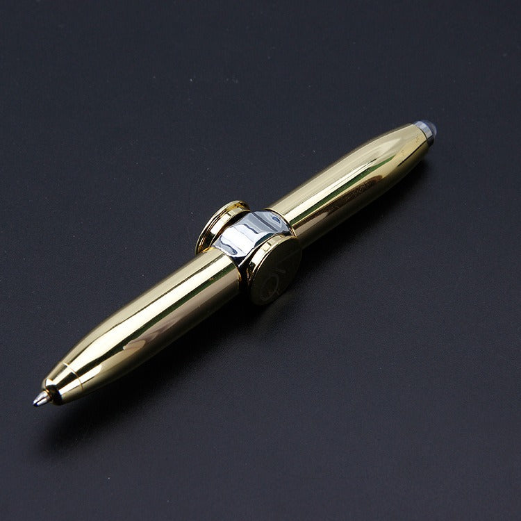 Rotating Luminous Finger Gyroscope Ballpoint Pen