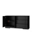 Modern kitchen buffet lockers with storage space, drawers and doors, and a large coffee bar with adjustable kitchen shelves - Korvel