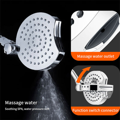 multi-function shower top spray rotating shower head four modes - Korvel