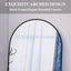 71" x 32" Oversized Full Body Mirror - Elegant Black Frame