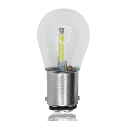 1pcs 1156 P21W BA15S 1157 BAY15D COB LED Filament Chip Car Brake Lights Auto Reverse Bulb Parking Lamp 12V Red White Yellow - Korvel