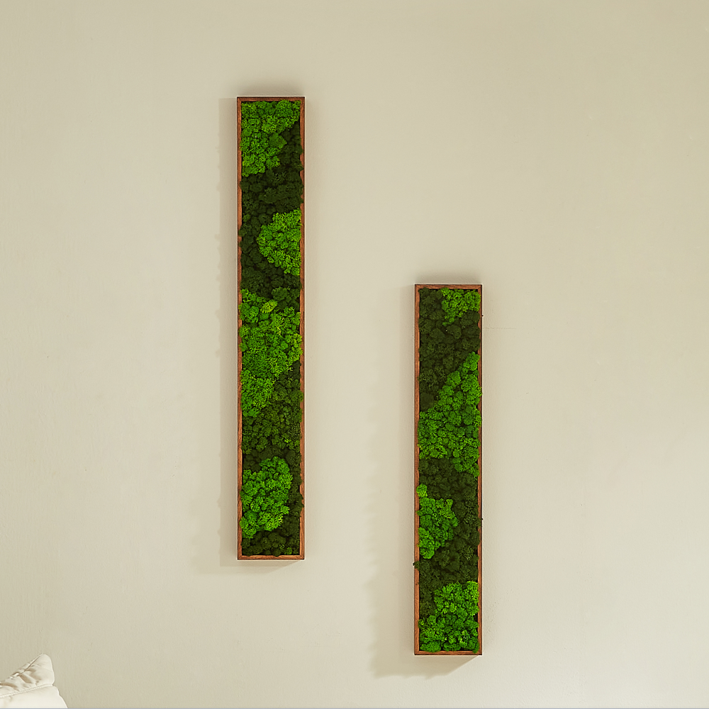 Art mural rectangulaire moyen en mousse mixte