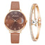 Conjunto de Reloj y Pulsera con Números de Luna