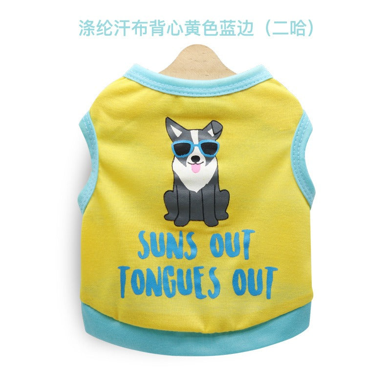 Dog Clothes Summer Clothes Teddy Bears Small Dogs Milk Dogs Puppy Clothes Pet Dog Vest Thin - Korvel