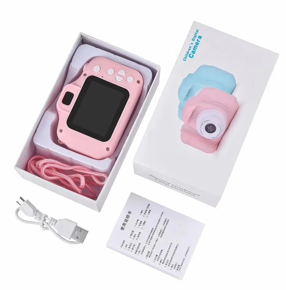 Mini Children Camera X2 Digital Vintage Camera Educational Toys Kids Projection Video Camera Outdoor Photography Toy Gifts - Korvel