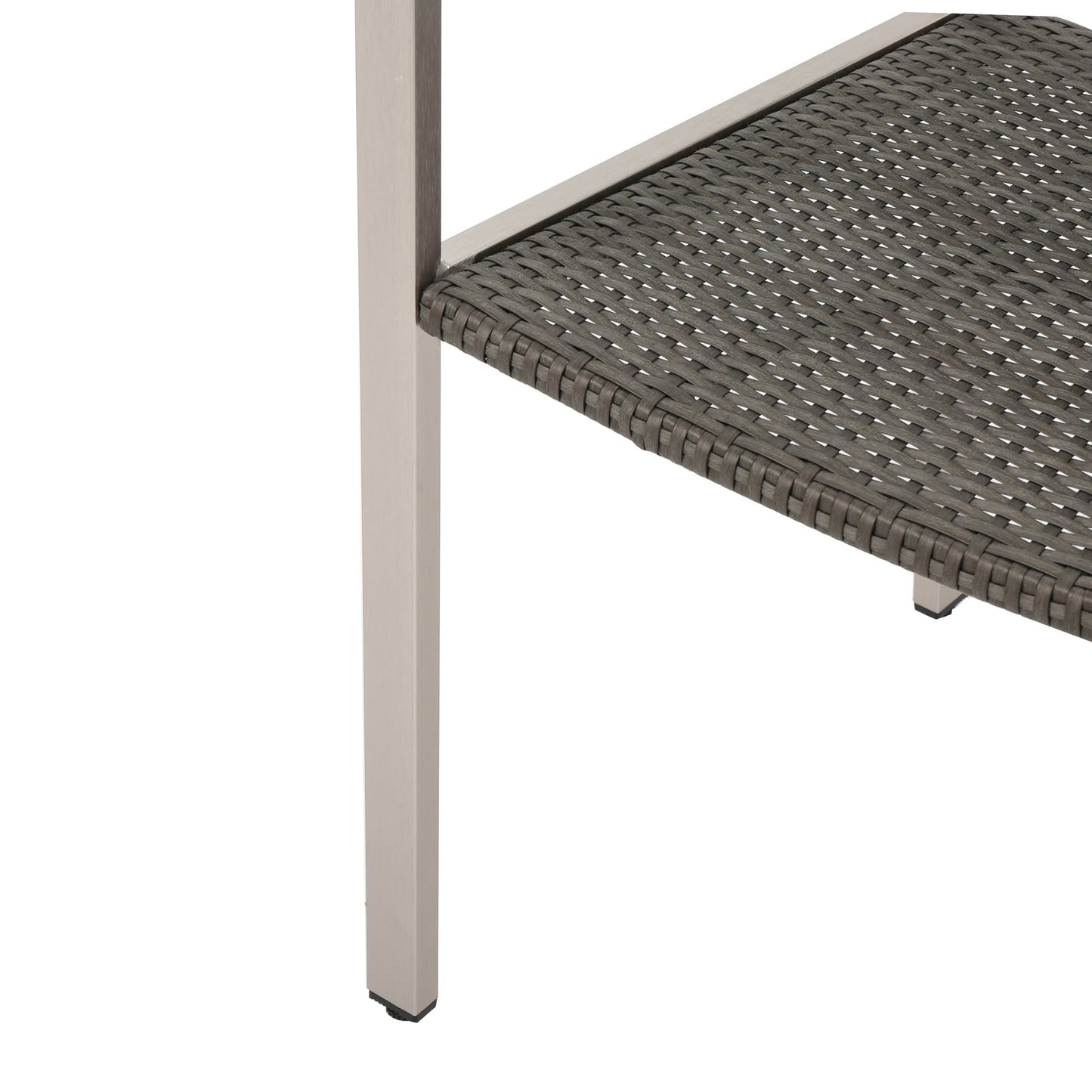 Cape Coral Outdoor Wicker Dining Chairs - 2-Pcs Set, Grey