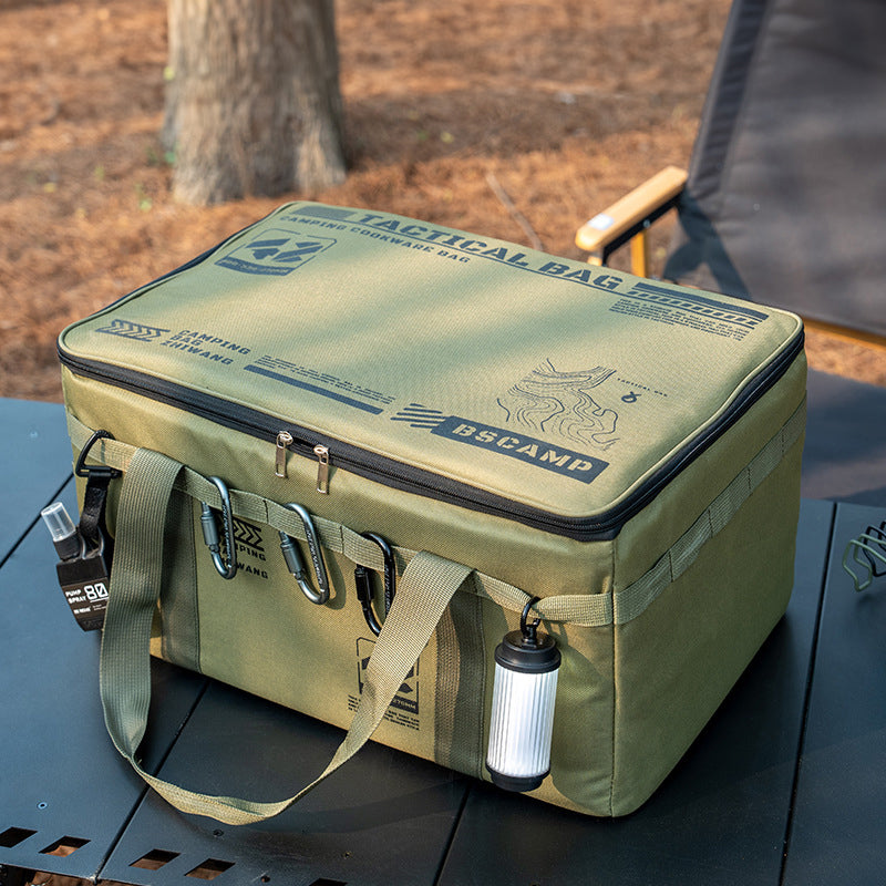 Outdoor storage bag, large - capacity foldable storage box, camping gear for picnic, portable, water - resistant - Korvel