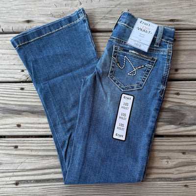 Violet Medium Stonewash Jeans for Girls | Cruel Girl - Korvel
