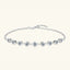 Inlaid Moissanite 925 Sterling Silver Bracelet - Korvel