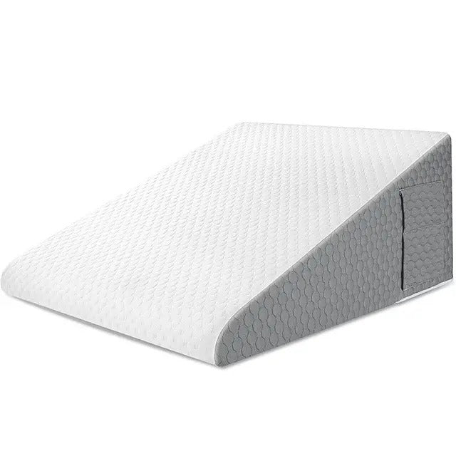Triangle sponge cushion, headboard pillow, elderly care sofa backrest cushion, waist protection, half lying, half lying, sloping pillow - Korvel