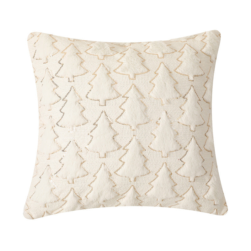 Cojín de Peluche Nórdico - Blanco Nieve
