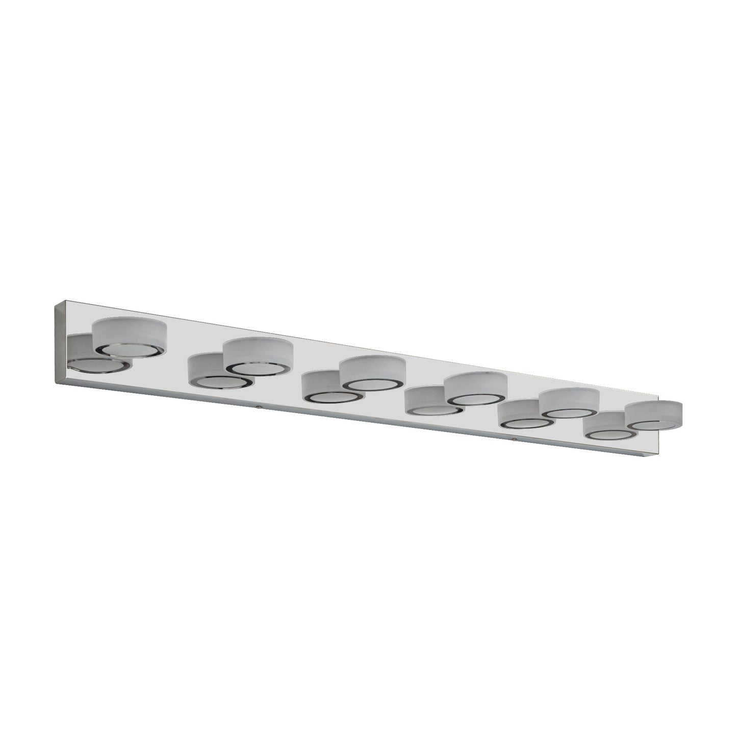 LED Modern Chrome 6-Light Vanity Lights Fixtures Over Mirror Bath Wall Lighting - Korvel