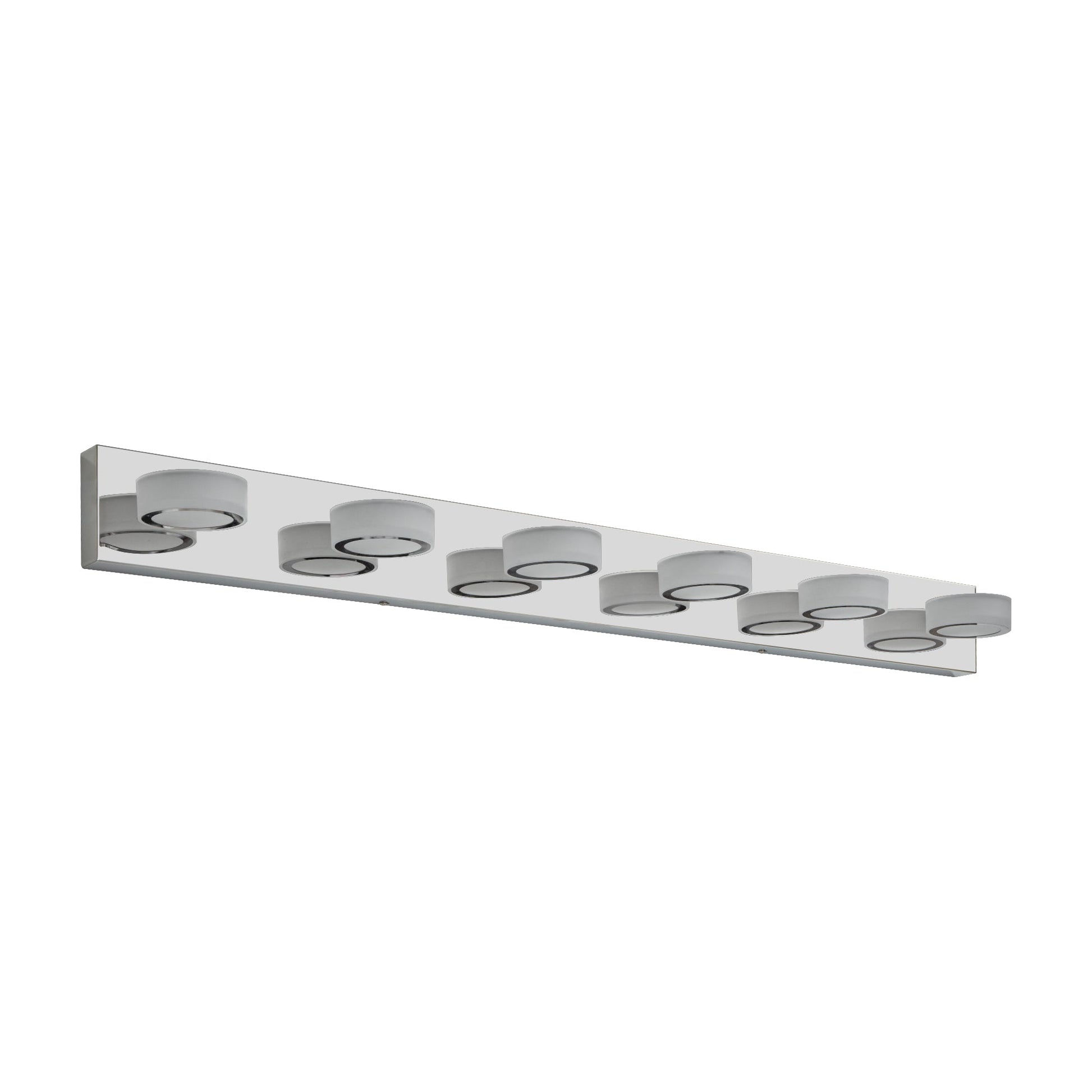 LED Modern Chrome 6-Light Vanity Lights Fixtures Over Mirror Bath Wall Lighting - Korvel
