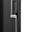 Metal storage cabinet with locked door and adjustable shelf foldable storage cabinet black - Korvel