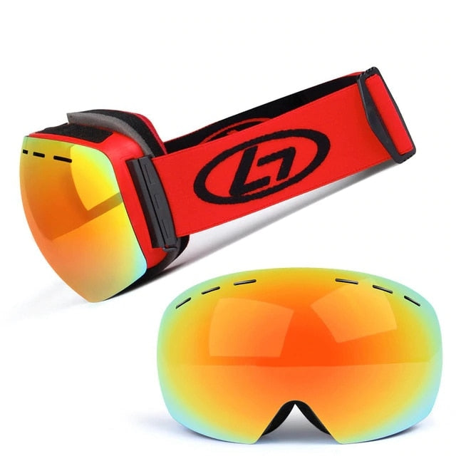 Lunettes de ski premium avec protection UV et caractéristiques anti-buée