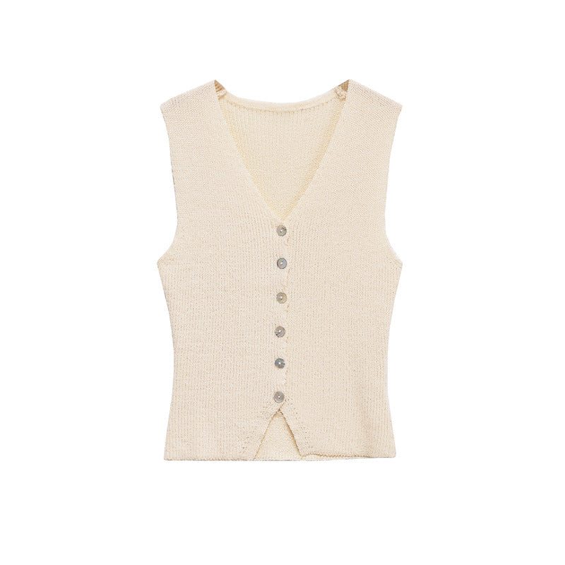 Unique Round Neck Solid Color Cardigan for Spring