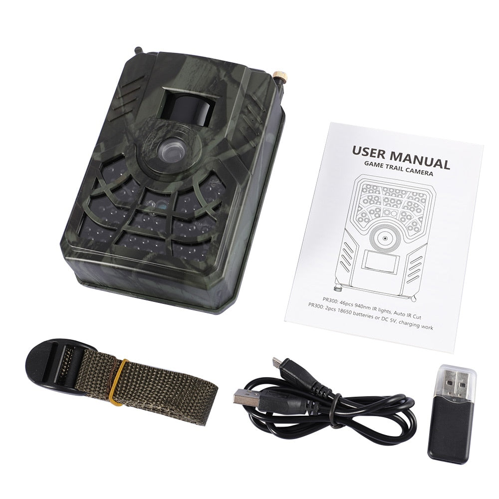 PR300C Outdoor Hunting Trail Camera - 720P Wildlife Surveillance