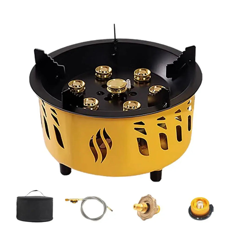Brûleur à gaz portable pour camping avec sac de transport