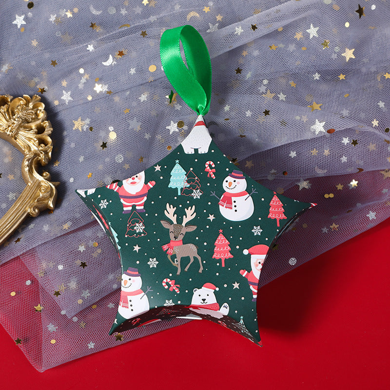 Christmas candy packaging box, Christmas gift box, new pentagonal star gift packaging box - Korvel