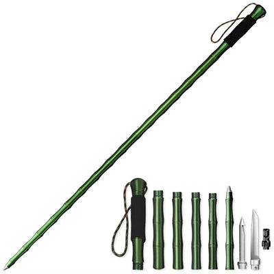Outdoor defense Tactical stick Alpenstock Hiking Camping equipment Multifunctional folding tools Walking Sticks - Korvel