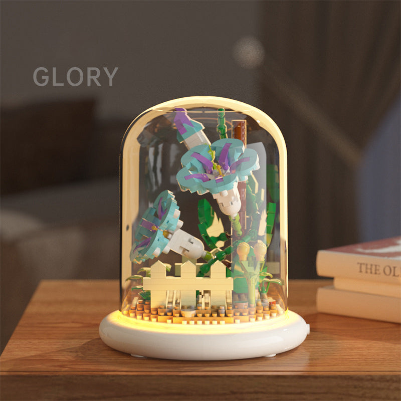 Premium Building Block Flower Simulation Set