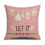 Pink Dog Christmas Snowman Pillow Cover Amazon Home Sofa Cushion Cover Holiday Pillow - Korvel