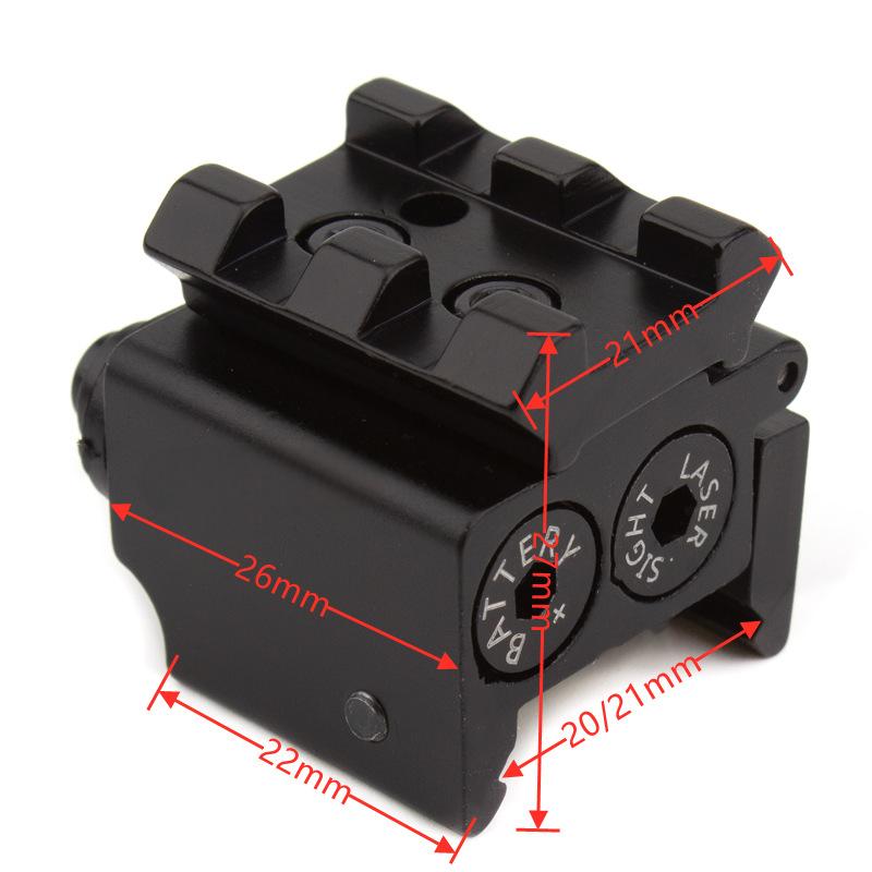 Visée laser rouge mini compacte pour rails de 20 mm