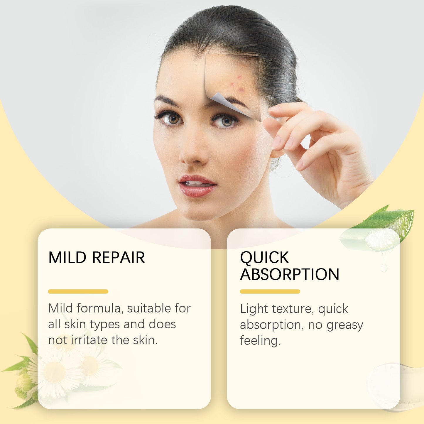 Acne-Clearing Gel, Deep Cleansing Facial Skin Brightening And Concealer Treatment Gel For Acne Reduction - Korvel
