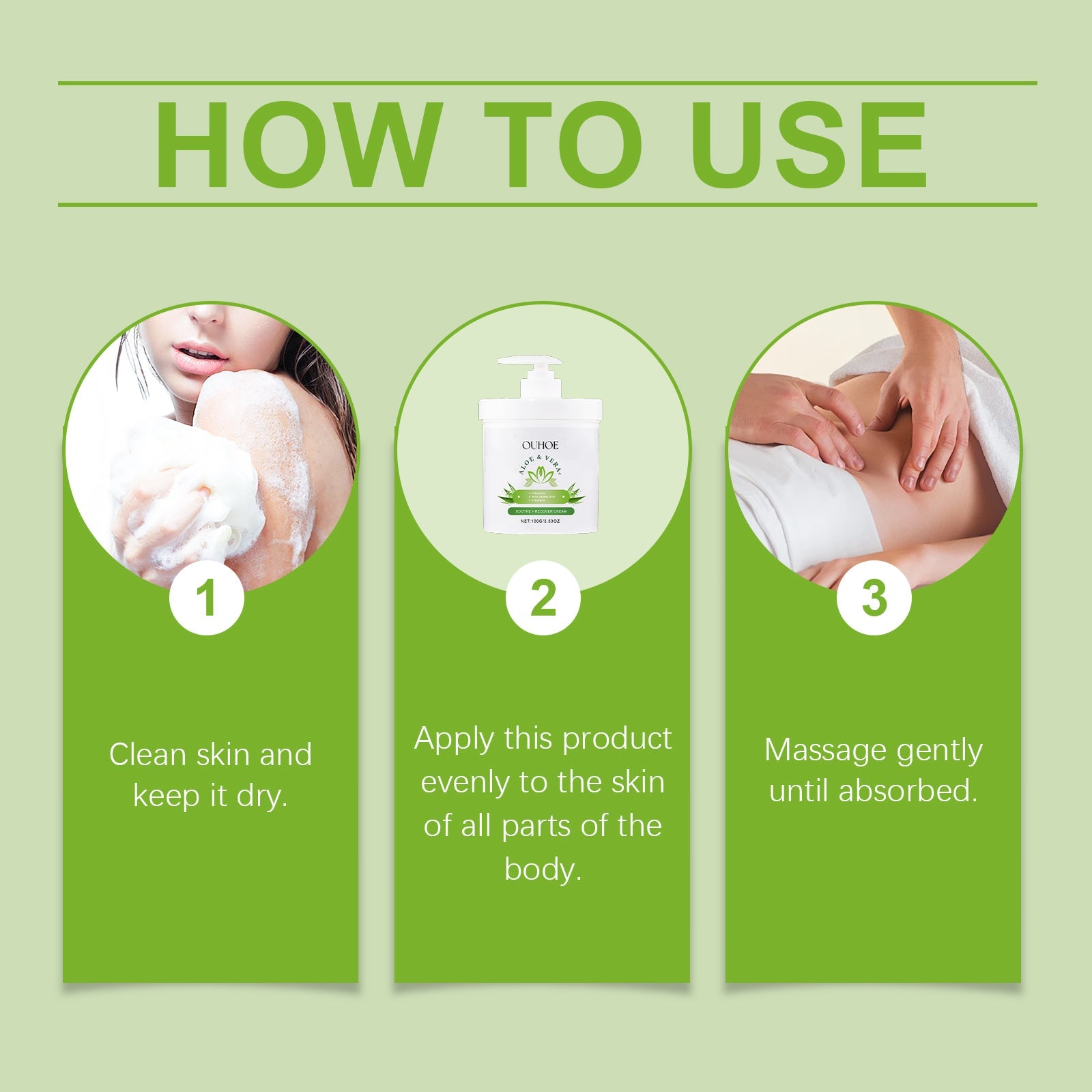Aloe Vera Firming Moisturizer, Gentle Moisturizing Facial Skin Glow Moisturizing Cream - Korvel