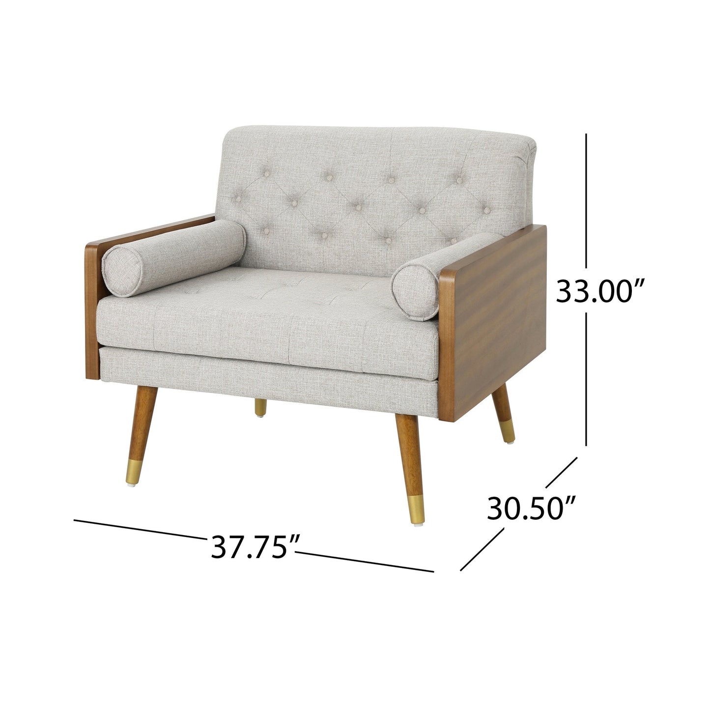 Elegant Beige Club Chair for Stylish Interiors